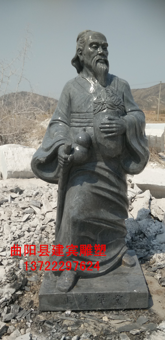 石雕华佗_石雕华佗像_神医华佗雕像