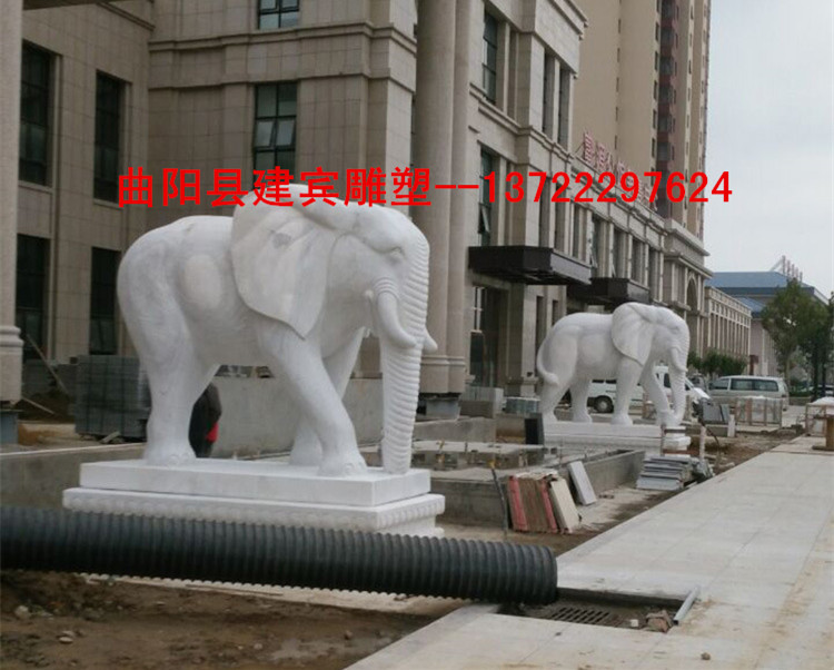 石雕大象 大象雕塑 曲阳大象雕刻