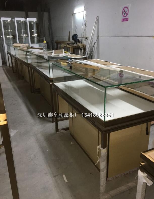 深圳不锈钢珠宝展柜厂家，不锈钢珠宝柜台订做（设计或来图加工）