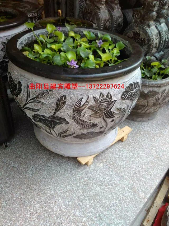 仿古石雕花盆,鱼缸,水槽
