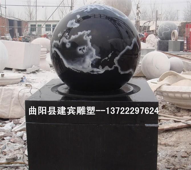 石雕喷泉风水球讲究