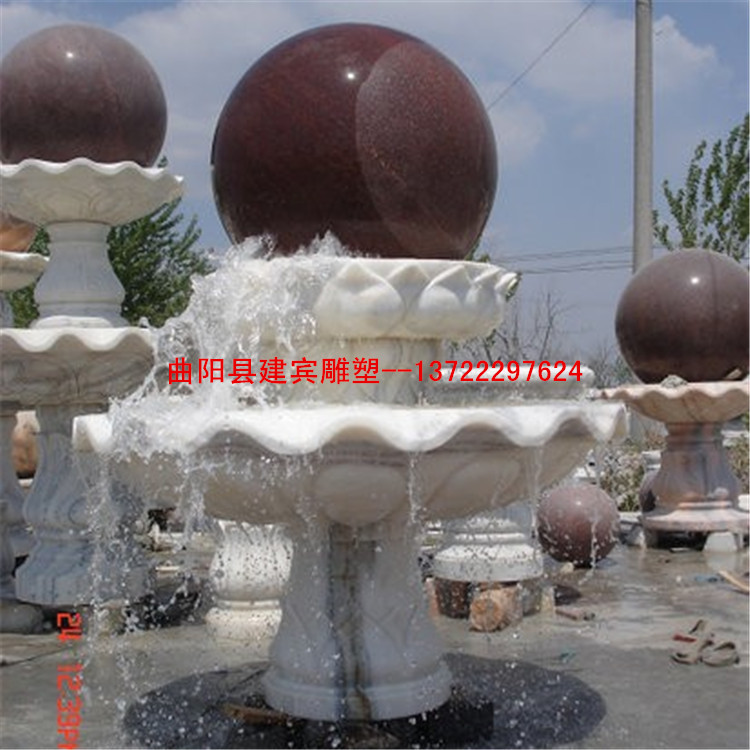 大理石风水球喷泉