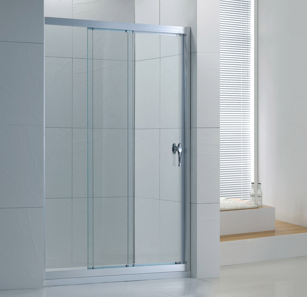 淋浴房品牌 专业生产铝型材一固两活联动门淋浴房R035