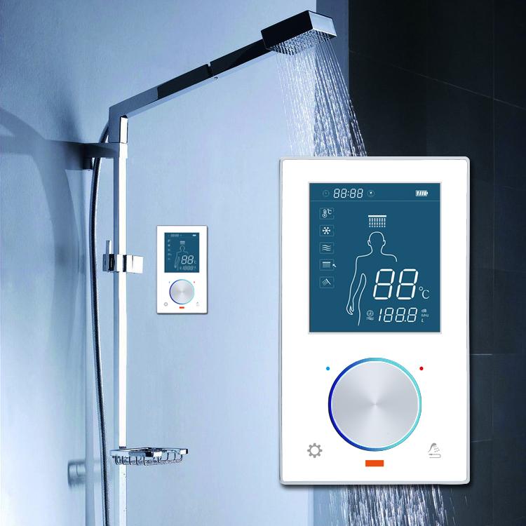 爆款智能电子恒温控制阀淋浴龙头 温度流量调节飞梭淋浴房控制器