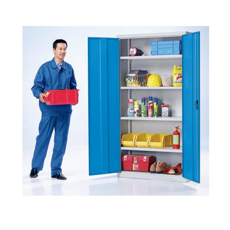 车间置物柜双开门加厚钢板零件五金工具柜工厂储物柜可订制工具柜