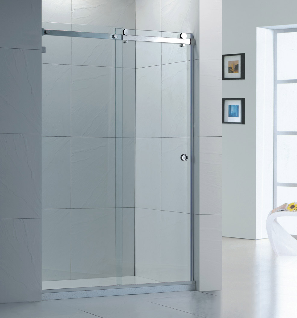 不锈钢淋浴房型材一固一活玻璃隔断不锈钢