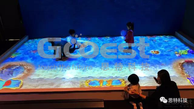 室内儿童互动游戏虚拟海滩、互动海滩-就找思特科技
