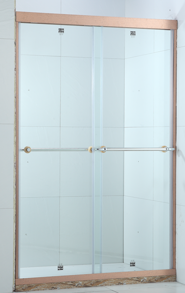 广东诺乐LR023家用卫生间铝合金防爆纳米带图案淋浴房隔断门