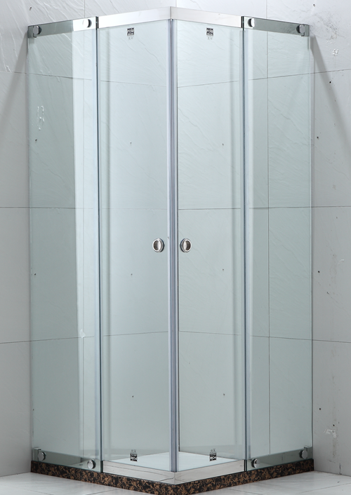 淋浴房制造商 佛山诺乐卫浴洗浴中心热卖AT-F1313一字型合页淋浴房隔断/淋浴门
