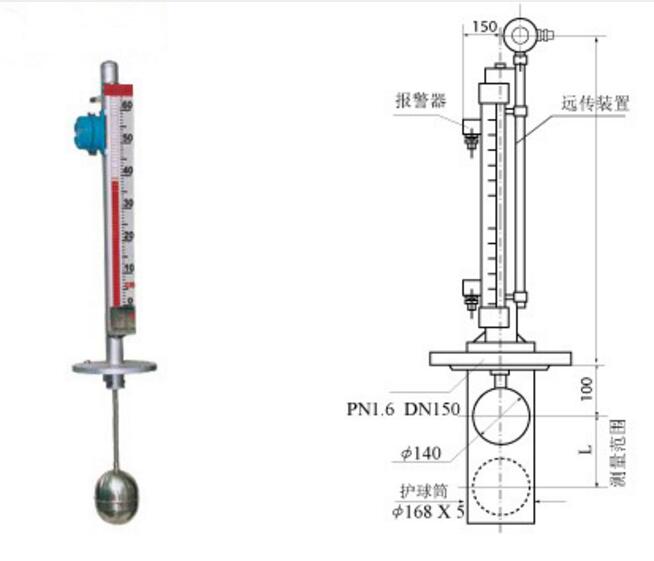 顶装高粘度型磁翻柱液位计哪里有厂家