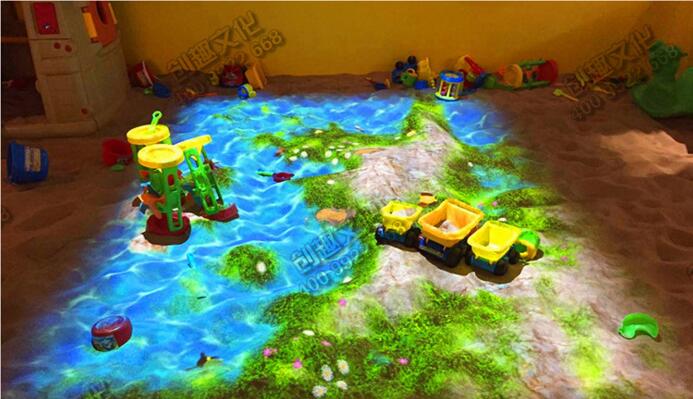 淘气堡，2017儿童魔幻沙池必备3d投影互动游戏