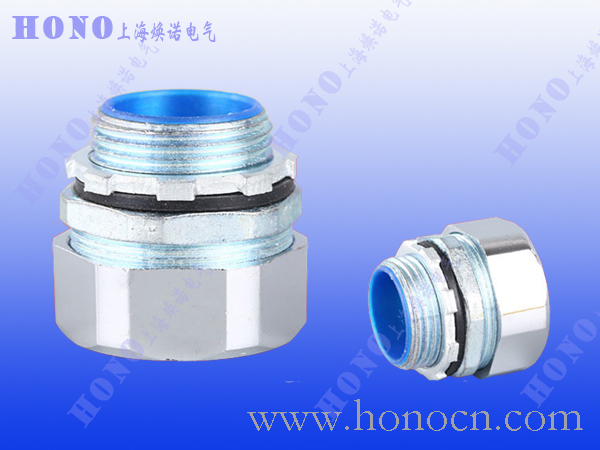上海焕诺电气HONO端式金属软管直接头，DPJ金属软管接头，锌合金金属软管接头，HONO金属软管外螺