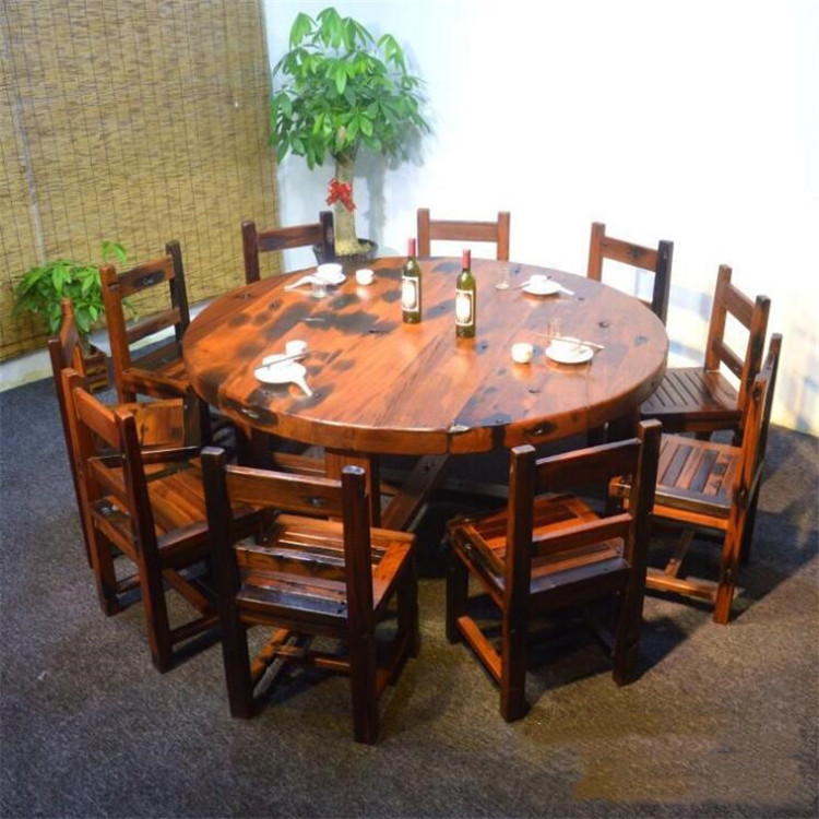 小户型长方形客厅餐桌椅组合.圆形餐桌