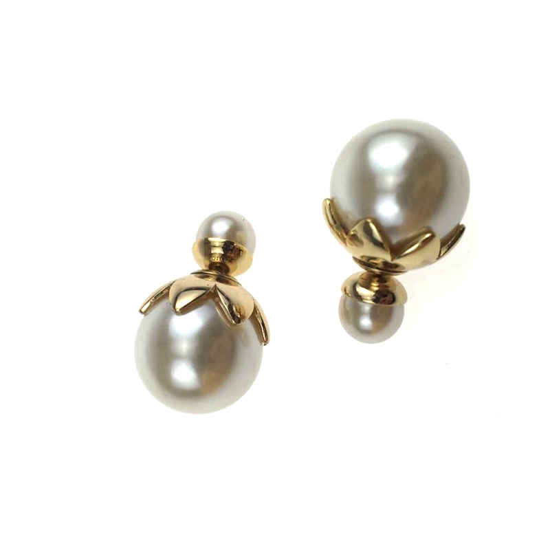 珍珠耳饰耳环 韩国风S925纯银时尚个性女性精品天然淡水珍珠耳钉