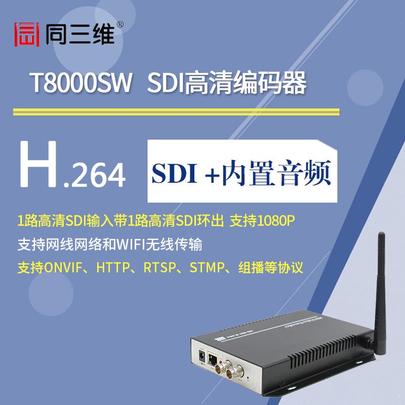 同三维T8000SW SDI高清H.264编码器 支持WIFI无线