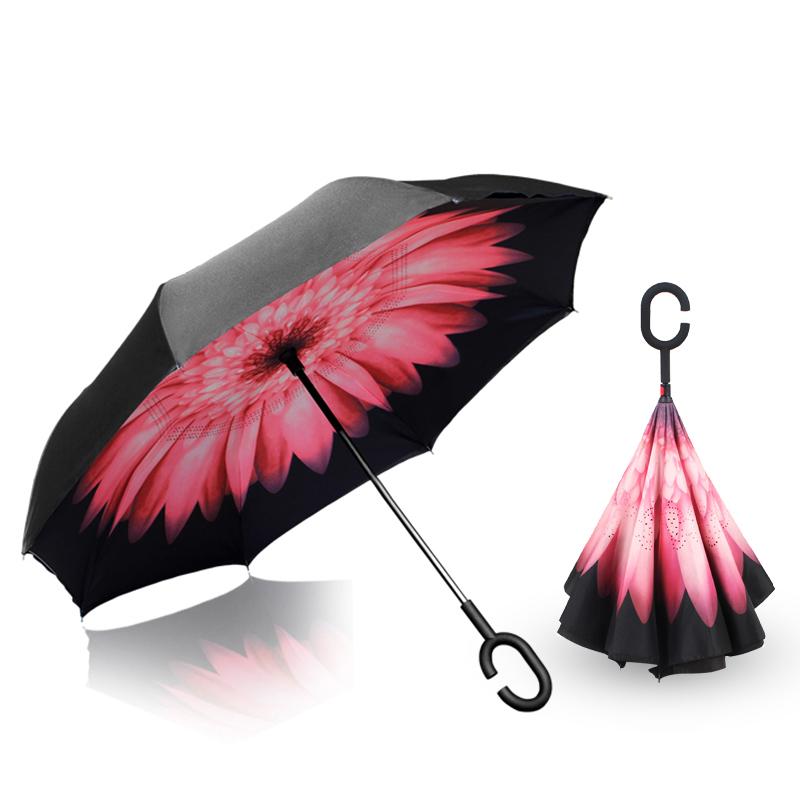 雨伞定制 反向伞 广告伞批发 银行企业logo定制雨伞