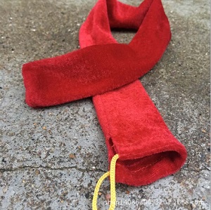 供应配件笛箫专用红色锦套高档金丝绒带批发笛子专用