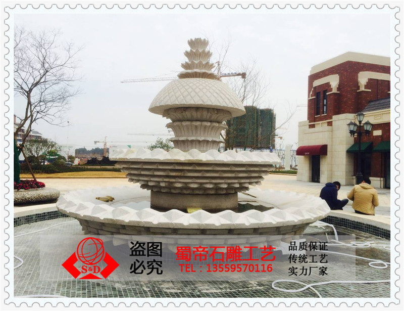 惠安石雕厂 定做精美石雕喷泉 欧式水景雕塑图片 
