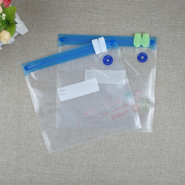 网纹真空袋定制 股条式抽气保鲜袋 透明无菌气阀包装袋