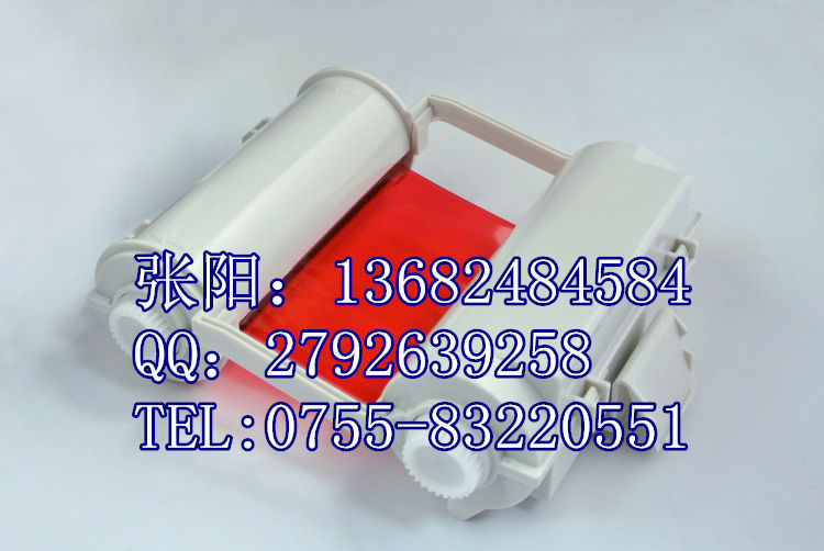 MAX彩贴机红色碳带PT-C120CB(通用于MAX&amp;nbsp;BEPOP标识标签印字机）