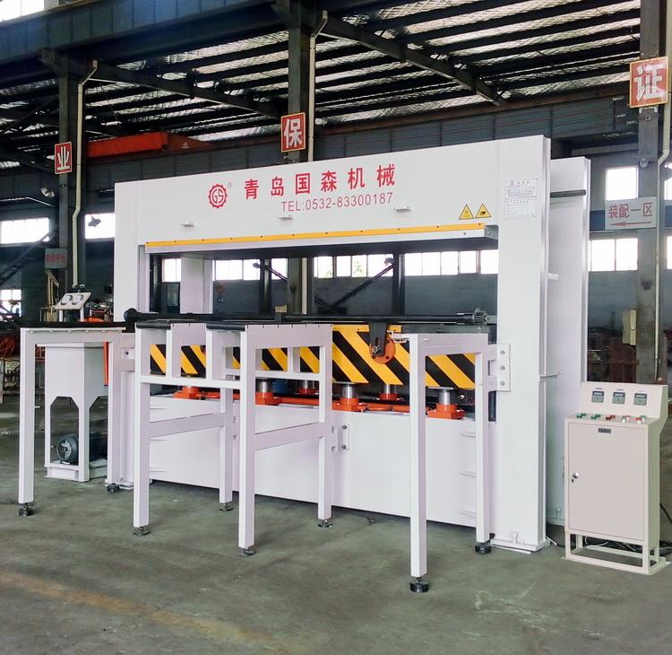 北京地区碳纤维布层压碳纤维板压机生产线 国森制造