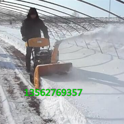 适合市政环卫道路的浩鸿小型手推式扫雪机速度快