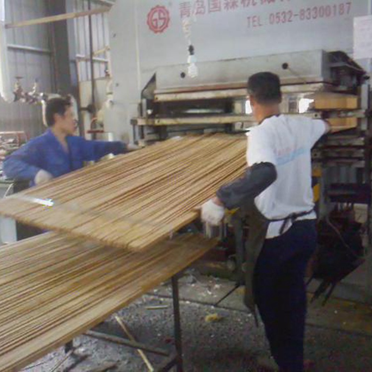 福建新一代竹制工艺板材压机设备 青岛国森机械 换代竹地板压机