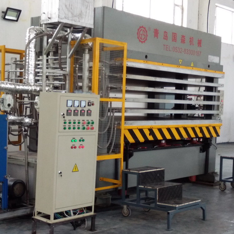 北京芳纶纸蜂窝芯复合板压机生产线 青岛国森机械制造