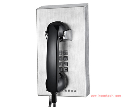 昆仑KNZD-10自动拨号电话机, 正品壁挂式自助电话机,防水防潮电话机
