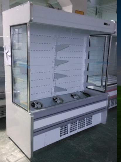 现货2米蔬菜保鲜风幕柜|北京冷柜厂家|超市冷柜