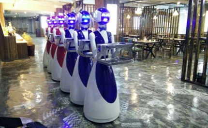 【广州金灵送餐机器人】  餐饮型号JL1041