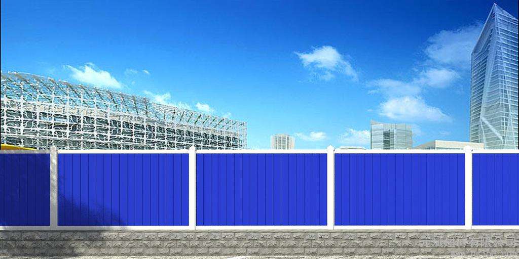 活动围墙 PVC市政工程围挡_PVC地铁围挡、围墙-活动围栏厂家