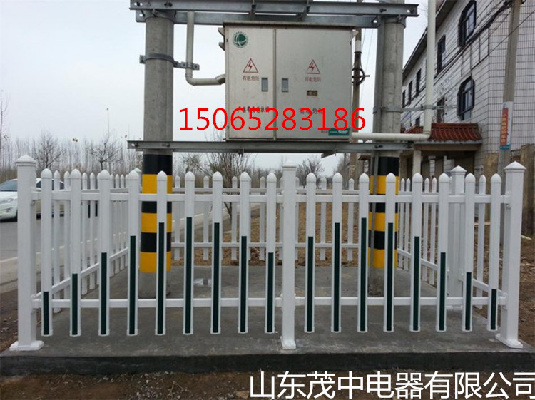 山东PVC塑钢变压器围栏 电力箱变护栏厂家