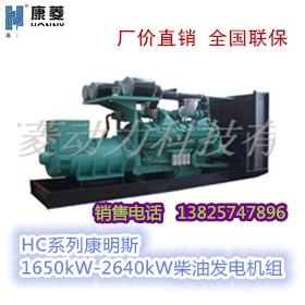 美国原装康明斯1650kW-2640kW进口柴油发电机组