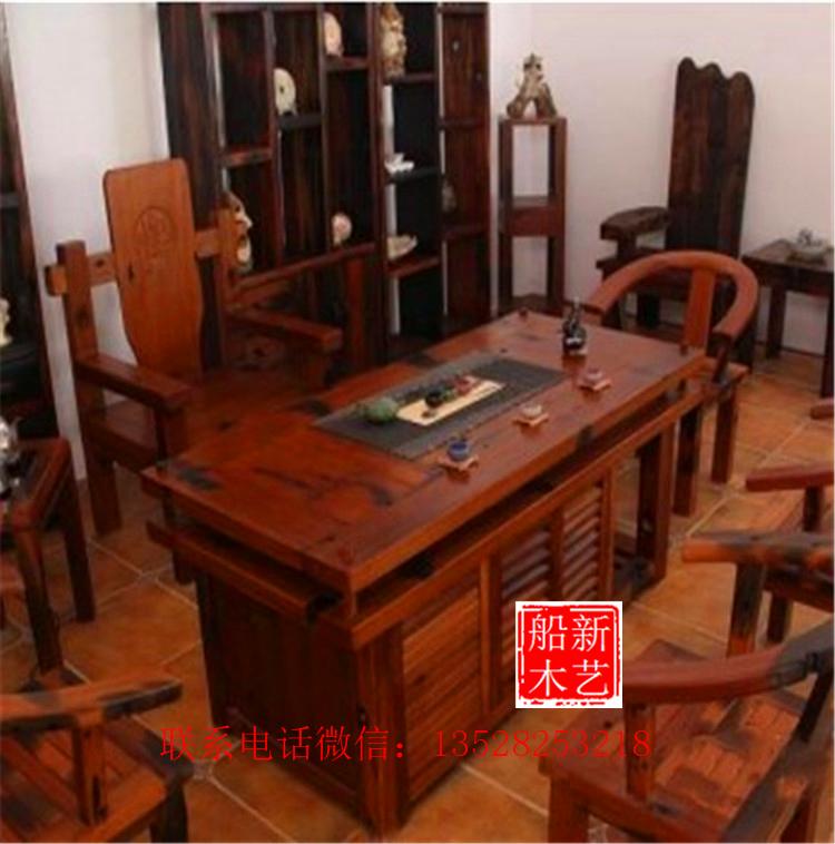 老船木家具，书桌、画桌、写字办公桌、会议