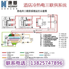 酒店冷热电三联供系统