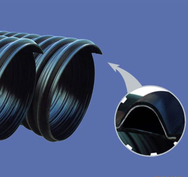 塑钢缠绕排水管HDPE钢带缠绕管