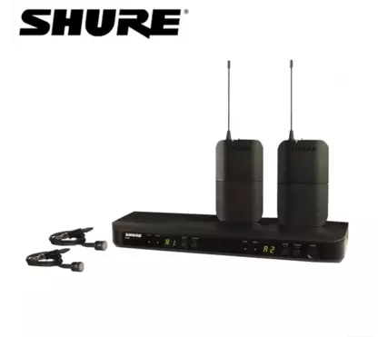 Shure/舒尔 BLX188/CVL 双领夹式无线话筒 会议 演讲麦克风