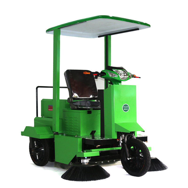 物业小区园区保洁清洁扫地车马路道路扫地机三轮驾驶式电动扫地机
