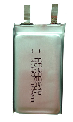 超薄锂电池CF502540软包电池
