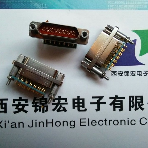 矩形接插件J30J-25TJN直插印制板微矩形连接器