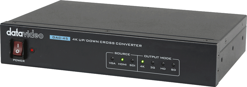 Datavideo洋铭 DAC-45 4K多格式视频转换器高清转4K 4K转高清 VGA