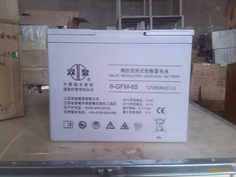 双登铅酸蓄电池6-GFM-65  天津销售报价