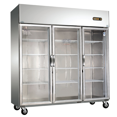 三门玻璃门商用厨房冷柜