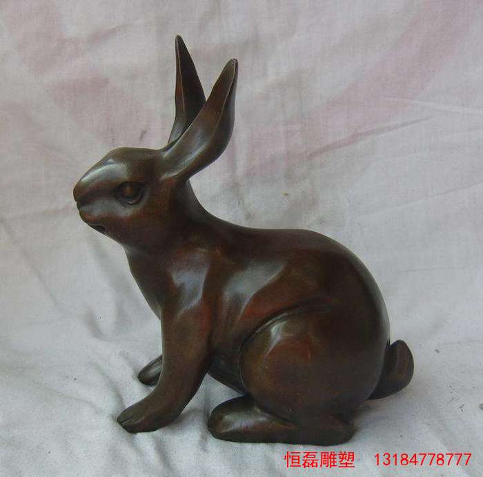铜雕工艺品雕塑铜雕小兔雕塑
