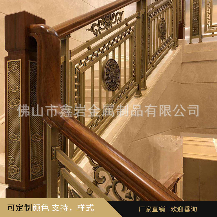 铜艺护栏|铜艺楼梯|铜艺雕花护栏|铜艺雕花护栏楼梯定制