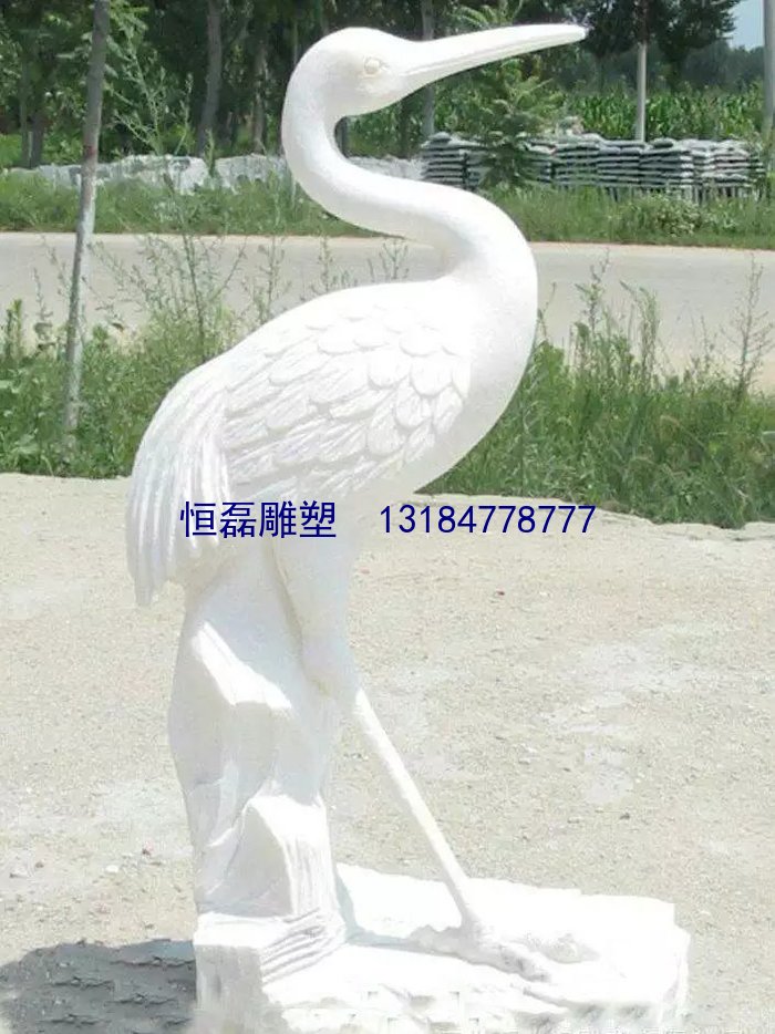石雕仙鹤雕塑