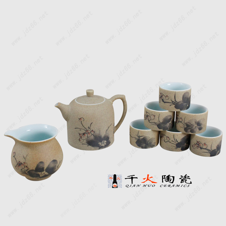 景德镇手绘高档陶瓷茶具套装厂家直销