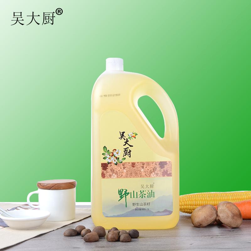 吴大厨野生山茶油5l食用油植物油茶籽油月子油孕妇宝宝月子油茶油