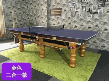 台球桌标准家用美式标准黑八台 商用成人乒乓球二合一桌球台